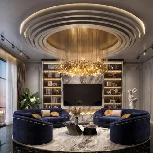 Luxury Living Room Interior Dubai