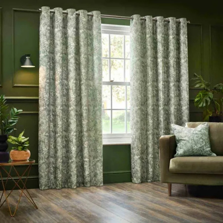 Chenille Eyelet Curtains