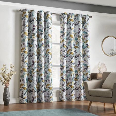 Printed Eyelet Curtains