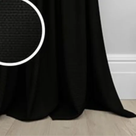 black colour curtains