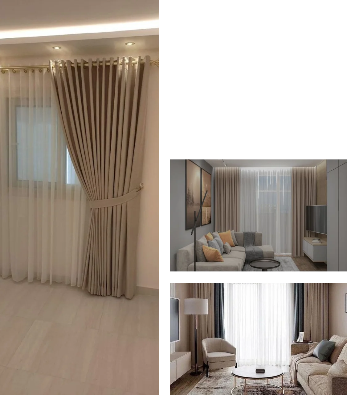 luxury living room curtains