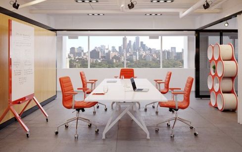 Modern meeting and IT room setup