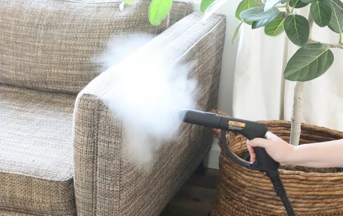 Steam Cleaning Sofa