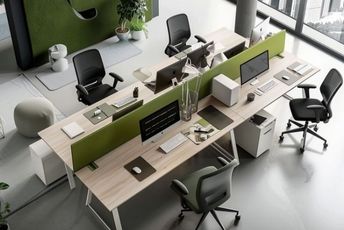 Collaborative workspace furniture in Dubai.