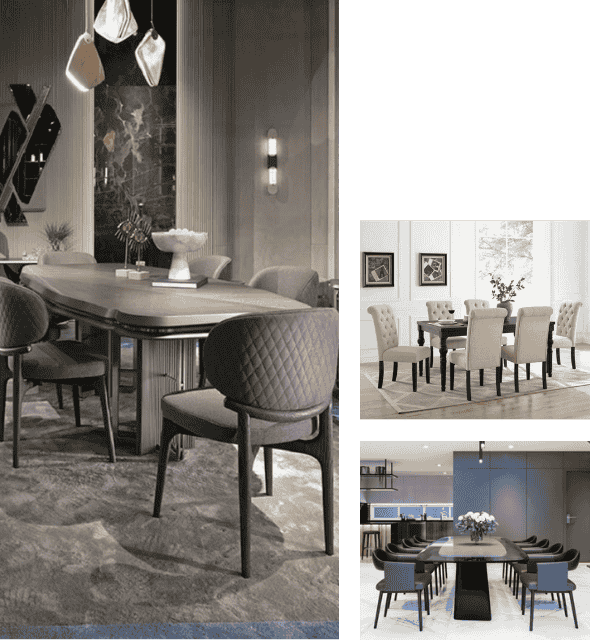 Modern and stylish kitchen table and chairs in Dubai