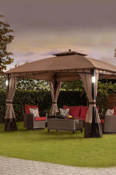 Comfortable patio gazebo furniture for outdoor leisure