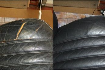 Fixing cracked and damaged leather sofa