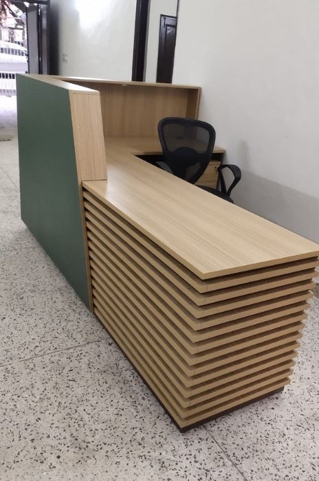 Premium wooden reception desk for hotels