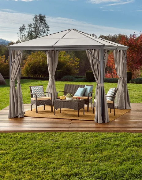 Stylish outdoor gazebo furniture for a cozy retreat