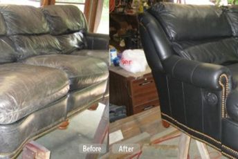 Professional leather sofa restoration services