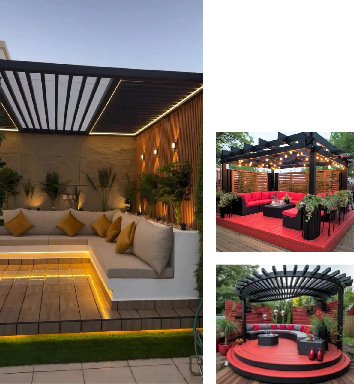 Affordable classy wooden pergola in Ras al Khaimah