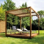 Finished retractable pergola project Dubai