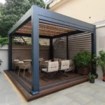 Outdoor pergola shade project done
