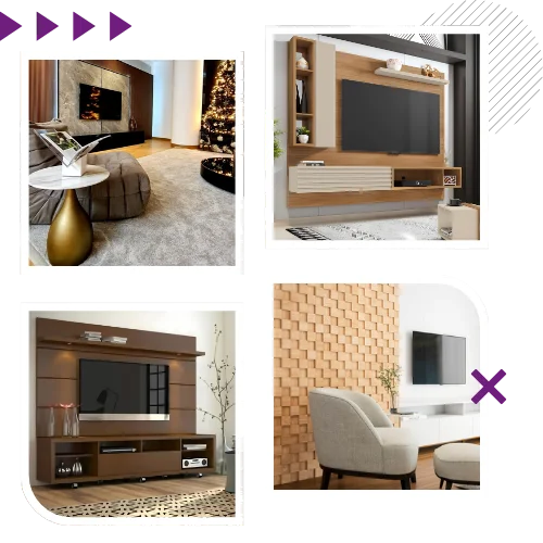 Trendy customized TV unit Dubai