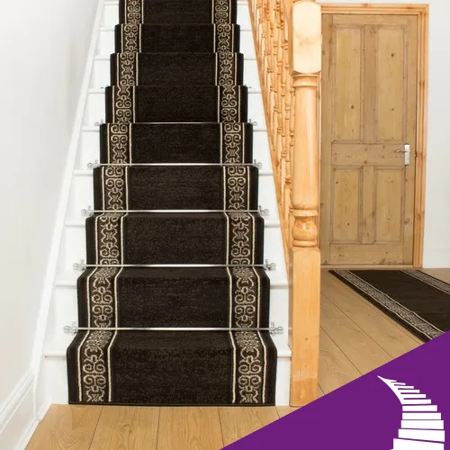 Stylish Stair Carpet Installation in Dubai