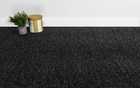 Durable loop pile carpet flooring
