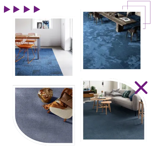 Blue carpets Dubai flooring solution
