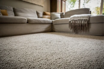Soft plush wool carpet flooring