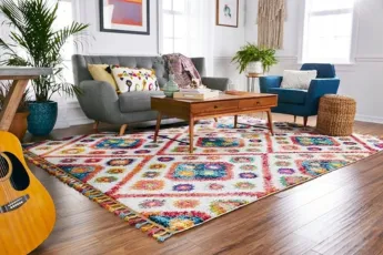 Colorful Moroccan style rug design