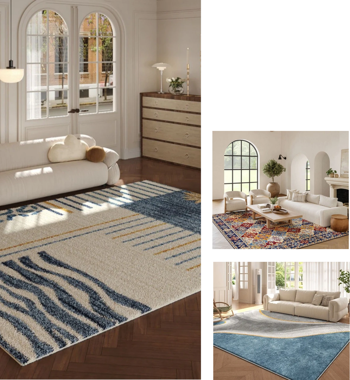 Custom made living room rugs Dubai