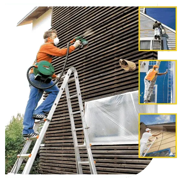 Exterior wood painting in Ras Al Khaimah