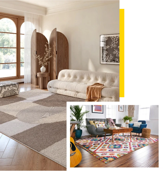 Professional living room rugs Dubai
