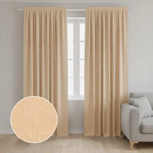 Warm Beige Curtain in Dubai