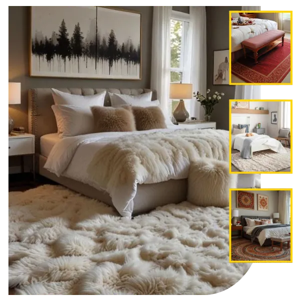 Luxury bedroom rugs Dubai