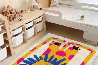Children bedroom rugs colorful design