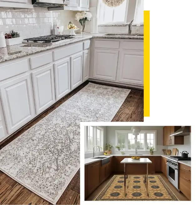 Washable kitchen rugs Dubai easy care