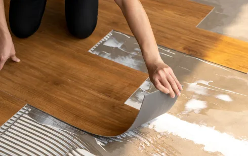 Glue down LVT vinyl flooring installation