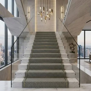 Lima Stair Carpet Platina