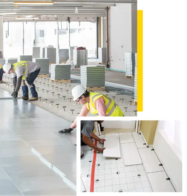 Professional porcelain floor installation Dubai service