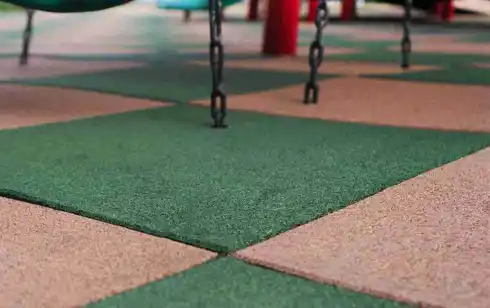 Outdoor rubber flooring durable shock