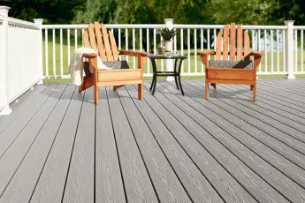 Solid WPC decking outdoor flooring