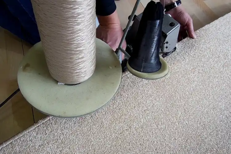 Professional carpet overlocking and edging Dubai.
