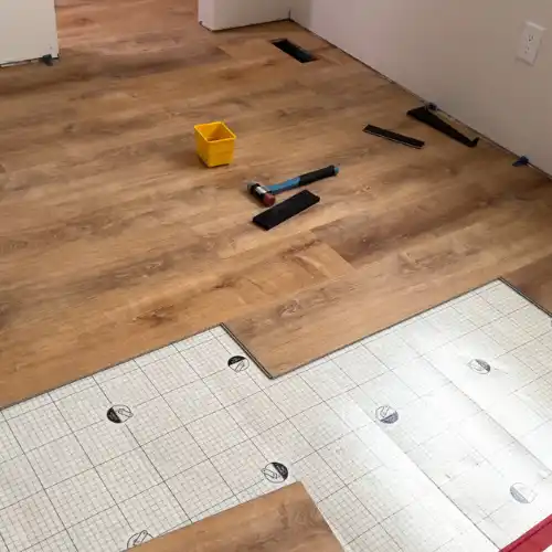 Premium flooring underlay installation in Dubai.