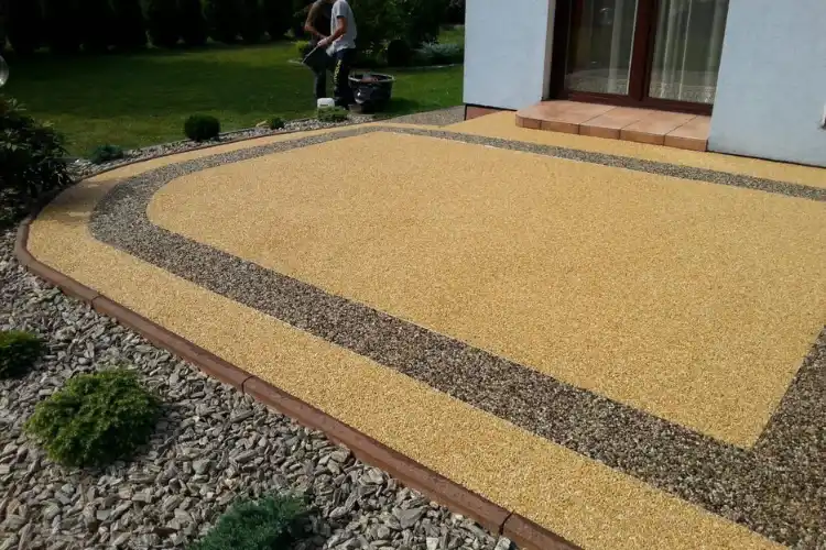 Durable outdoor stone carpet flooring Dubai.